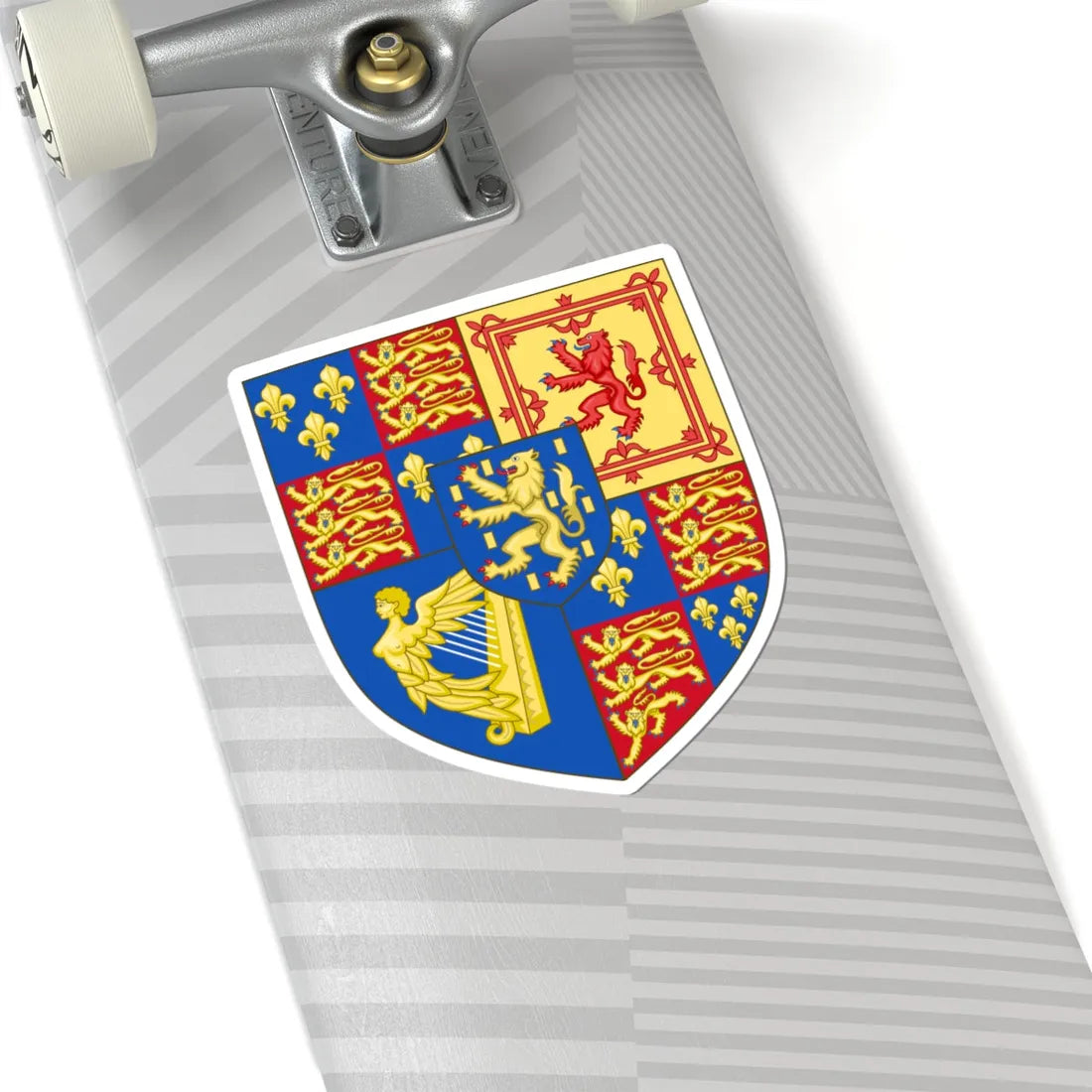 Royal Arms of England 1694-1702 (England) (Coat of Arms) STICKER Vinyl Kiss-Cut Decal - The Sticker Space