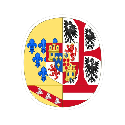 Royal Arms of Etruria (Italy) (Coat of Arms) STICKER Vinyl Kiss-Cut Decal 3 Inch White - The Sticker Space