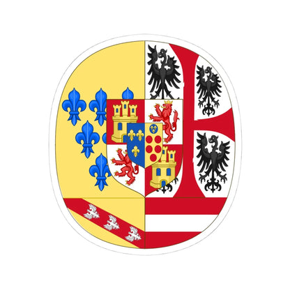 Royal Arms of Etruria (Italy) (Coat of Arms) STICKER Vinyl Kiss-Cut Decal 4 Inch White - The Sticker Space