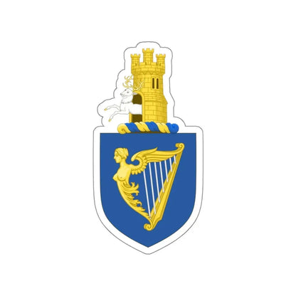 Royal arms of Ireland STICKER Vinyl Die-Cut Decal 6 Inch - The Sticker Space