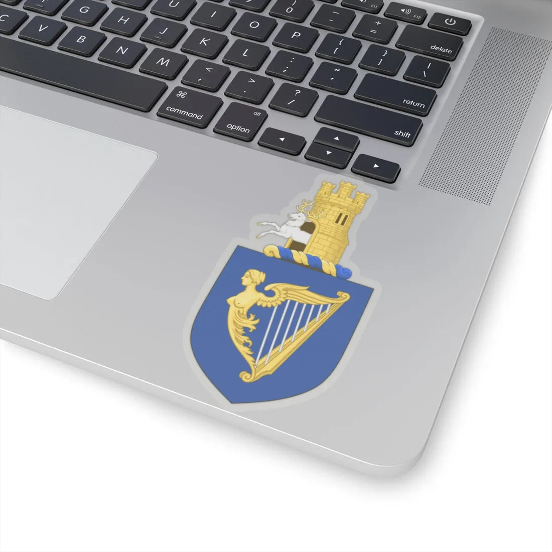 Royal arms of Ireland - STICKER Vinyl Kiss-Cut Decal - The Sticker Space