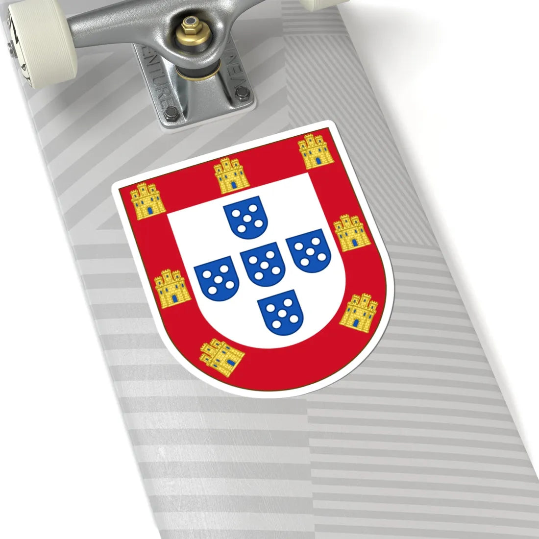 Royal Arms of Portugal (Portugal) (Coat of Arms) STICKER Vinyl Kiss-Cut Decal - The Sticker Space