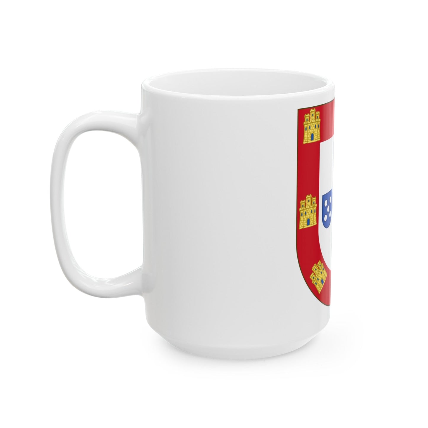 Royal Arms of Portugal - White Coffee Mug-The Sticker Space