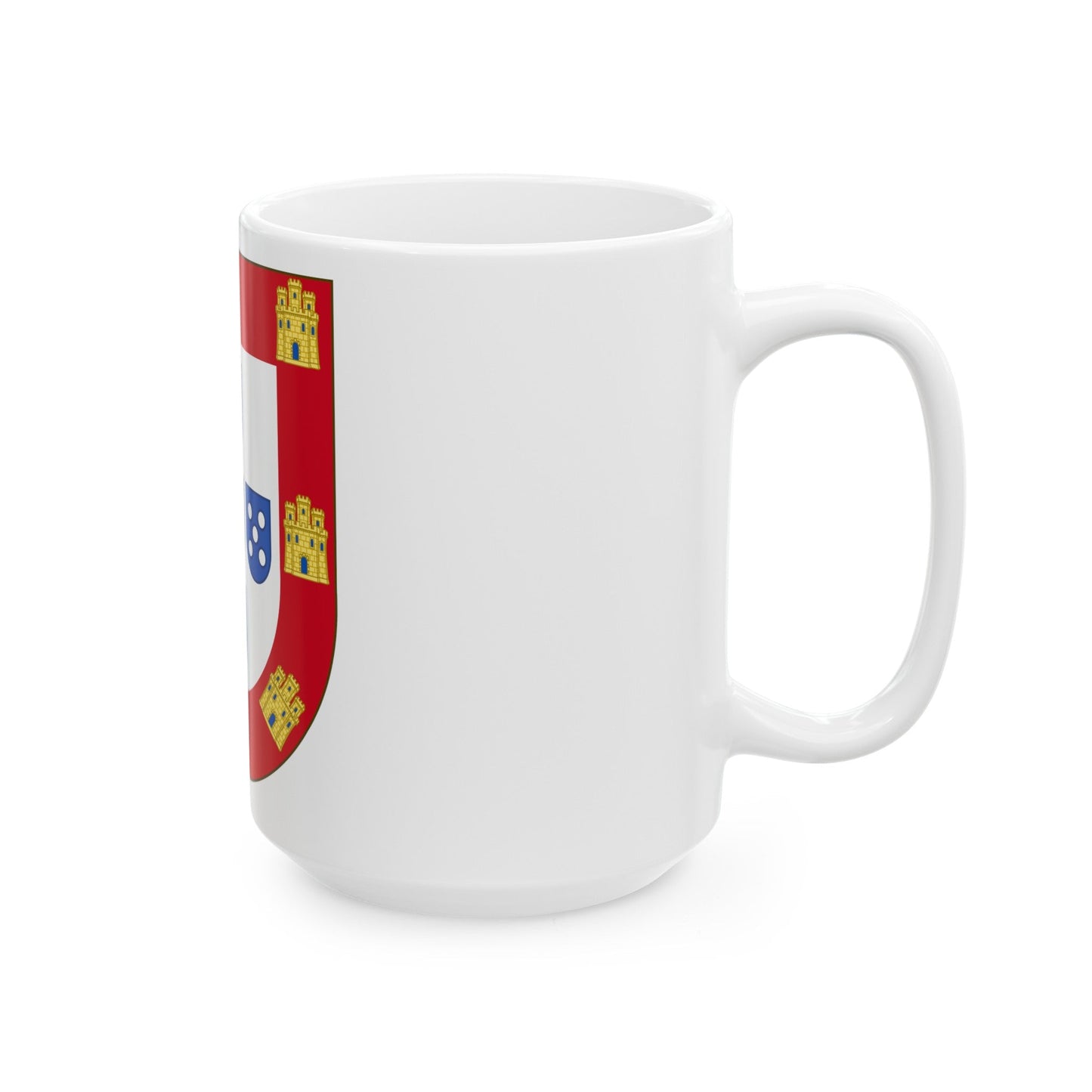 Royal Arms of Portugal - White Coffee Mug-The Sticker Space