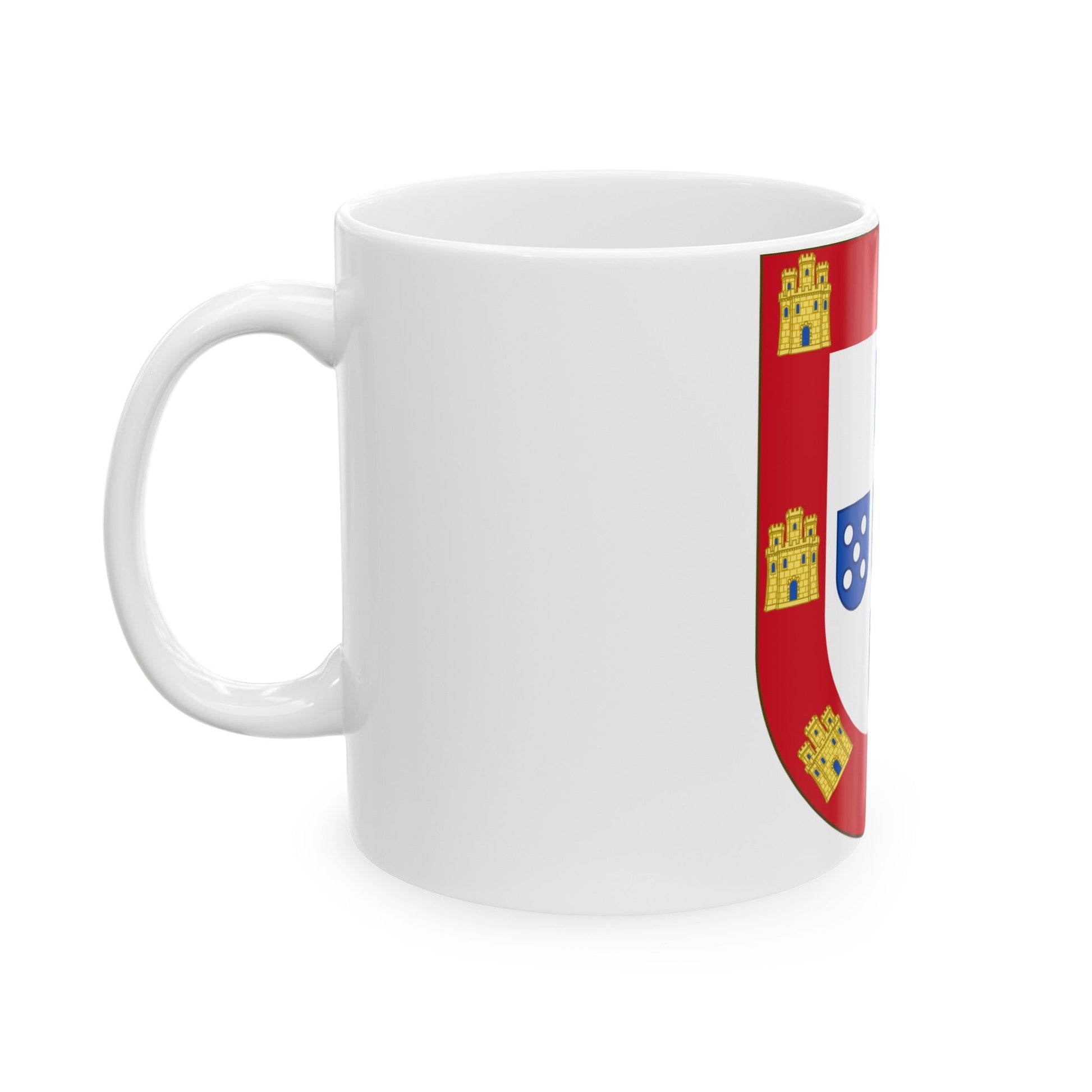 Royal Arms of Portugal - White Coffee Mug-The Sticker Space