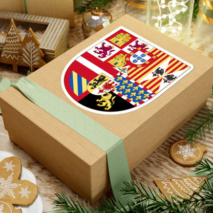 Royal Arms of Spain 1580-1668 (Spain) (Coat of Arms) STICKER Vinyl Kiss-Cut Decal - The Sticker Space