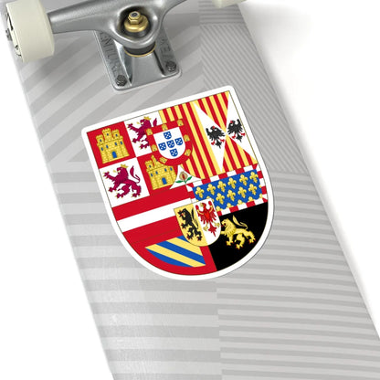 Royal Arms of Spain 1580-1668 (Spain) (Coat of Arms) STICKER Vinyl Kiss-Cut Decal - The Sticker Space