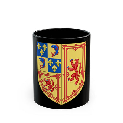 Royal Arms of the Kingdom of Scotland (1558-1559) - Black Coffee Mug-11oz-The Sticker Space