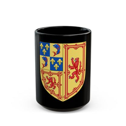 Royal Arms of the Kingdom of Scotland (1558-1559) - Black Coffee Mug-15oz-The Sticker Space