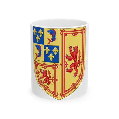 Royal Arms of the Kingdom of Scotland (1558-1559) - White Coffee Mug-11oz-The Sticker Space