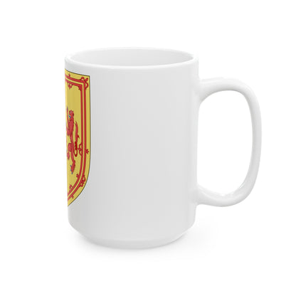 Royal Arms of the Kingdom of Scotland (1558-1559) - White Coffee Mug-The Sticker Space