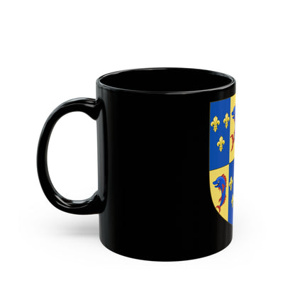 Royal Arms of the Kingdom of Scotland (1558) - Black Coffee Mug-The Sticker Space