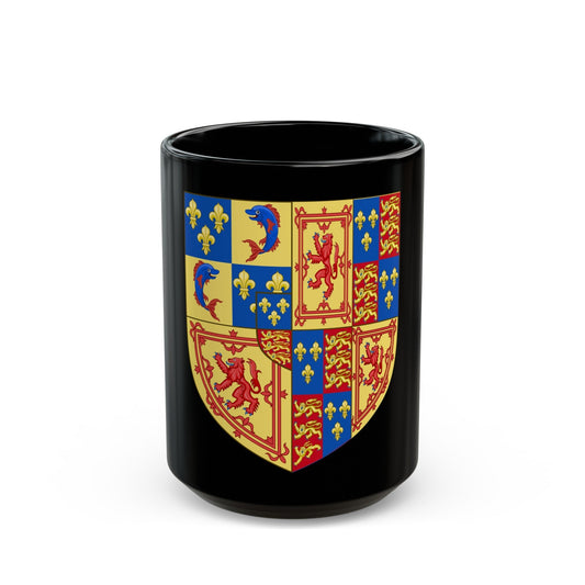 Royal Arms of the Kingdom of Scotland (1559) - Black Coffee Mug-15oz-The Sticker Space