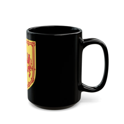 Royal Arms of the Kingdom of Scotland (1560-1565) - Black Coffee Mug-The Sticker Space