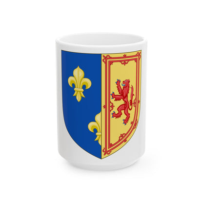 Royal Arms of the Kingdom of Scotland (1560-1565) - White Coffee Mug-15oz-The Sticker Space