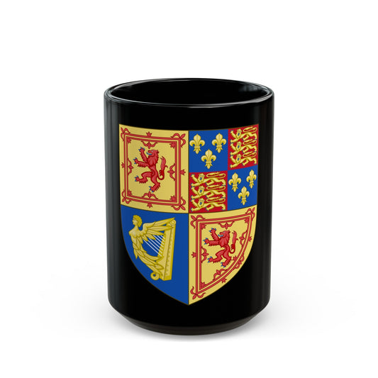 Royal Arms of the Kingdom of Scotland (1603-1707) - Black Coffee Mug-15oz-The Sticker Space