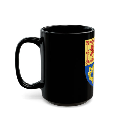 Royal Arms of the Kingdom of Scotland (1603-1707) - Black Coffee Mug-The Sticker Space