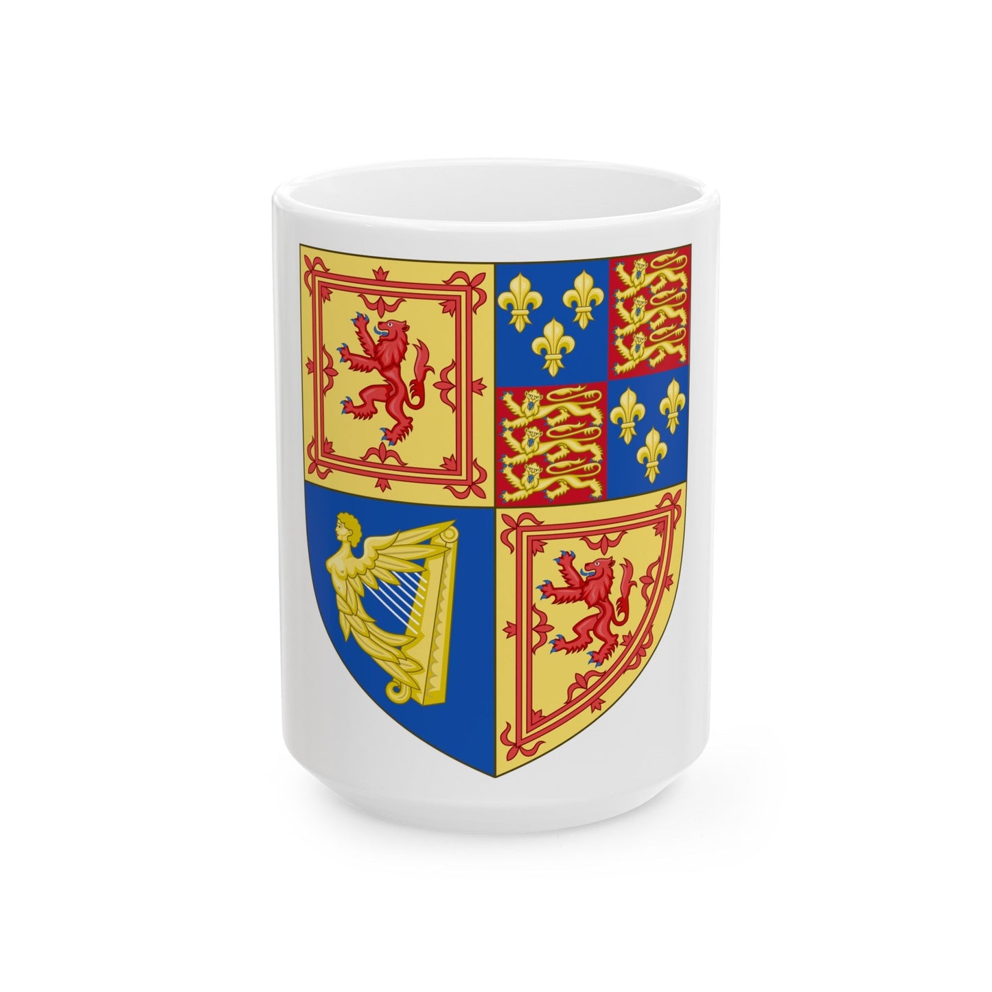 Royal Arms of the Kingdom of Scotland (1603-1707) - White Coffee Mug-15oz-The Sticker Space