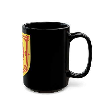 Royal Arms of the Kingdom of Scotland - Black Coffee Mug-The Sticker Space