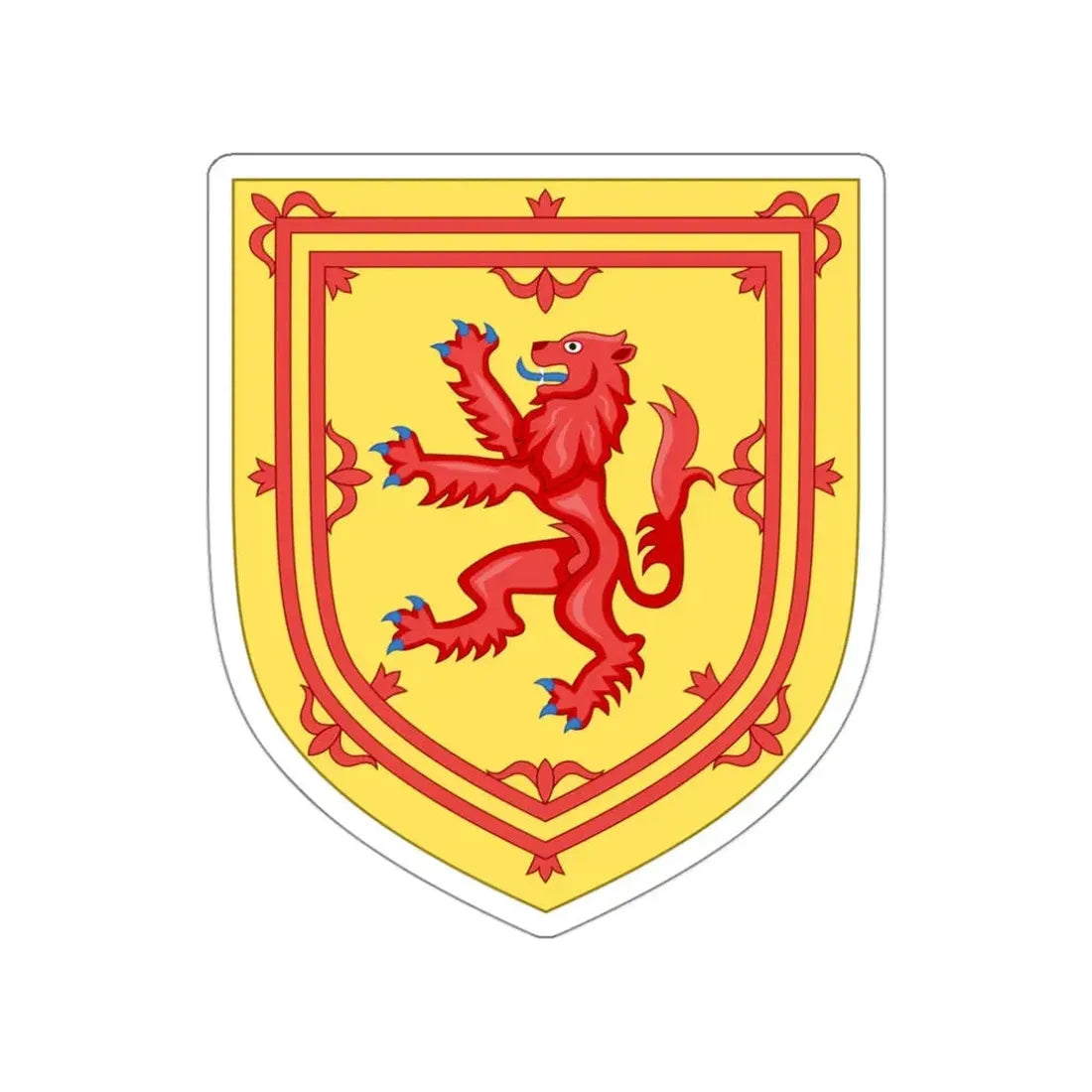 Royal Arms of the Kingdom of Scotland STICKER Vinyl Die-Cut Decal 3 Inch - The Sticker Space