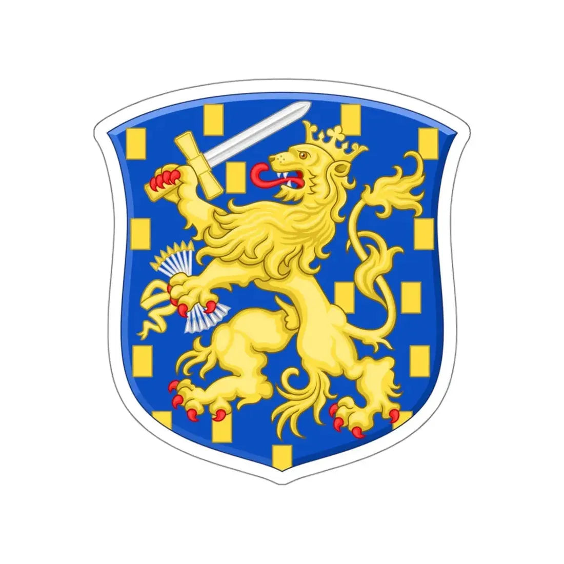 Royal Arms of the Netherlands STICKER Vinyl Die-Cut Decal - The Sticker Space