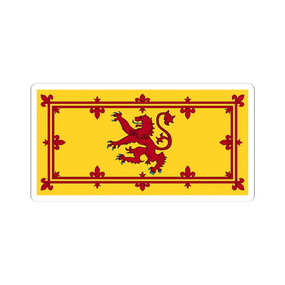 Royal Banner of Scotland 1-2 (Scotland) STICKER Vinyl Kiss-Cut Decal 4 Inch White - The Sticker Space