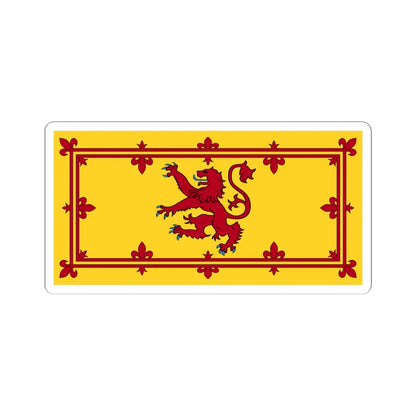 Royal Banner of Scotland 1-2 (Scotland) STICKER Vinyl Kiss-Cut Decal 6 Inch White - The Sticker Space
