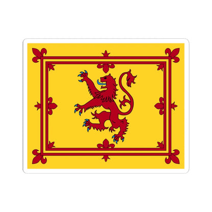 Royal Banner of Scotland 4-5 (Scotland) STICKER Vinyl Kiss-Cut Decal 3 Inch White - The Sticker Space