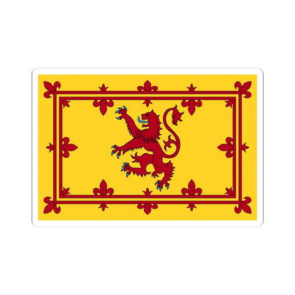 Royal Banner of Scotland (Scotland) STICKER Vinyl Kiss-Cut Decal 4 Inch White - The Sticker Space