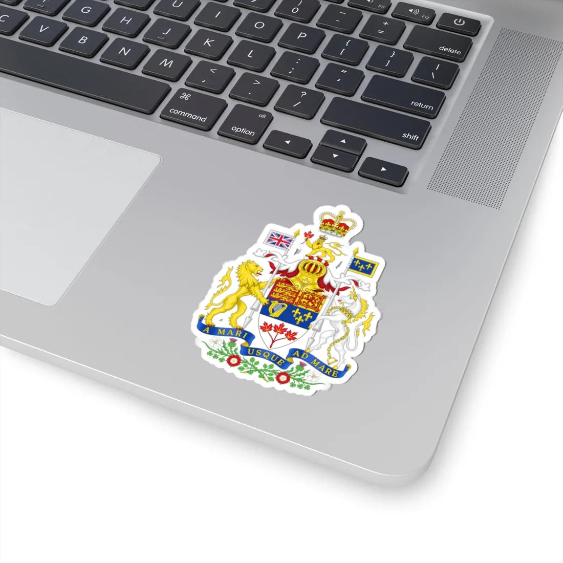 Royal Coat of arms of Canada 1957-1994 (Canada) (Coat of Arms) STICKER Vinyl Kiss-Cut Decal - The Sticker Space
