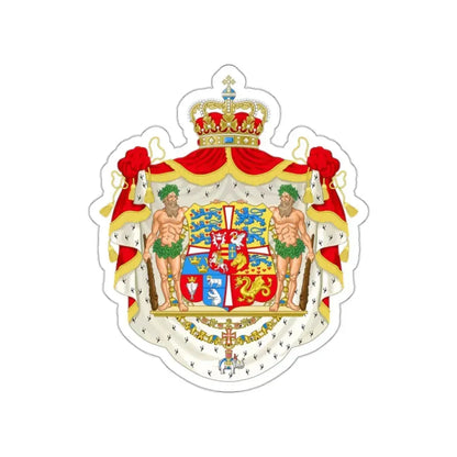 Royal coat of arms of Denmark (1819–1903) STICKER Vinyl Die-Cut Decal 2 Inch - The Sticker Space