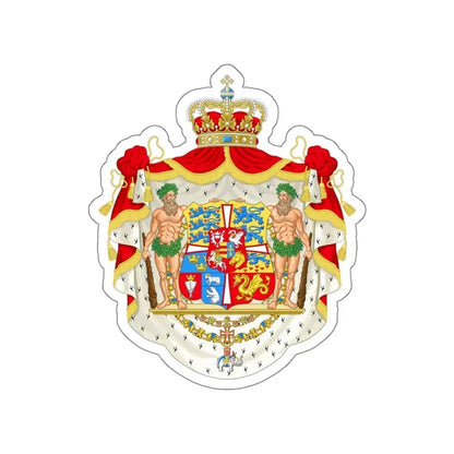 Royal coat of arms of Denmark (1819–1903) STICKER Vinyl Die-Cut Decal 5 Inch - The Sticker Space