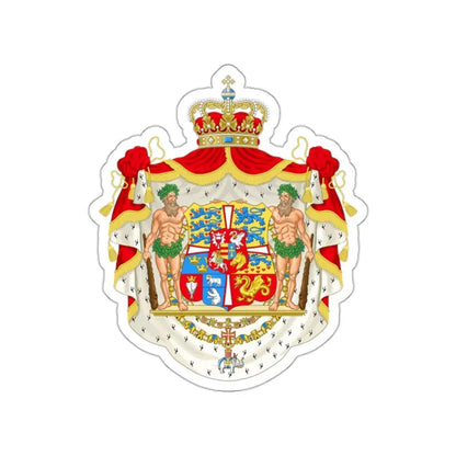 Royal coat of arms of Denmark (1819–1903) STICKER Vinyl Die-Cut Decal - The Sticker Space