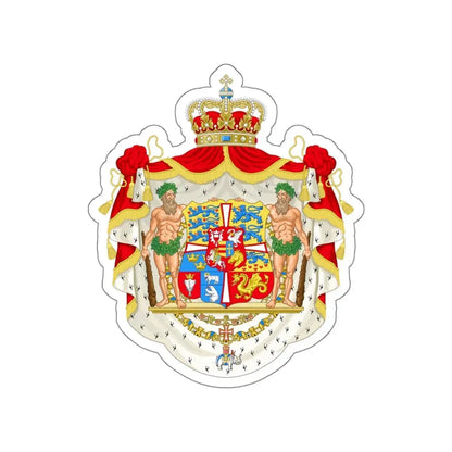 Royal coat of arms of Denmark (1819–1903) STICKER Vinyl Die-Cut Decal - The Sticker Space