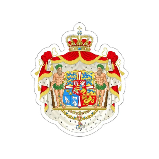 Royal coat of arms of Denmark (1903–1948) STICKER Vinyl Die-Cut Decal 2 Inch - The Sticker Space