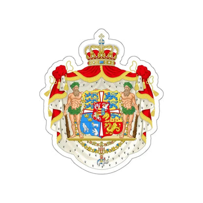 Royal coat of arms of Denmark (1903–1948) STICKER Vinyl Die-Cut Decal 3 Inch - The Sticker Space