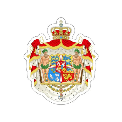 Royal coat of arms of Denmark (1903–1948) STICKER Vinyl Die-Cut Decal 5 Inch - The Sticker Space
