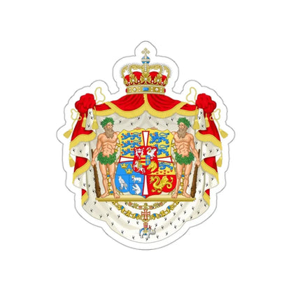 Royal coat of arms of Denmark (1903–1948) STICKER Vinyl Die-Cut Decal - The Sticker Space