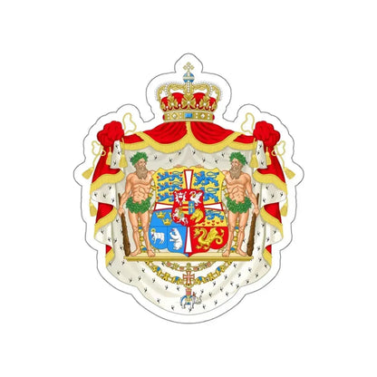 Royal coat of arms of Denmark (1948–1972) STICKER Vinyl Die-Cut Decal 5 Inch - The Sticker Space