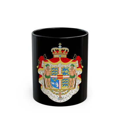 Royal coat of arms of Denmark - Black Coffee Mug-11oz-The Sticker Space