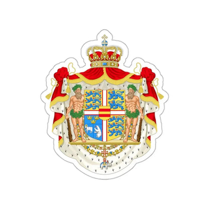 Royal coat of arms of Denmark STICKER Vinyl Die-Cut Decal - The Sticker Space
