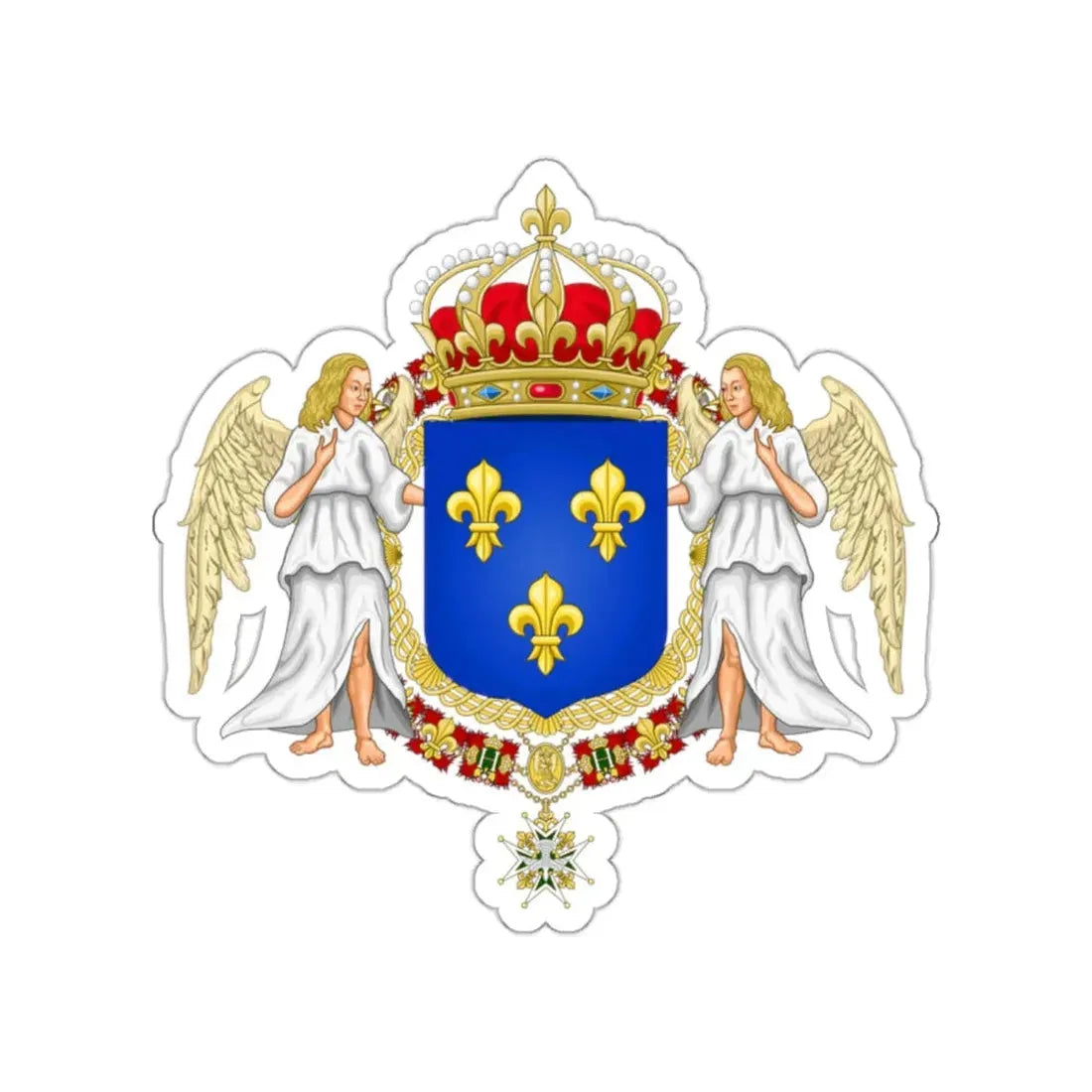 Royal Coat of Arms of France STICKER Vinyl Die-Cut Decal - The Sticker Space