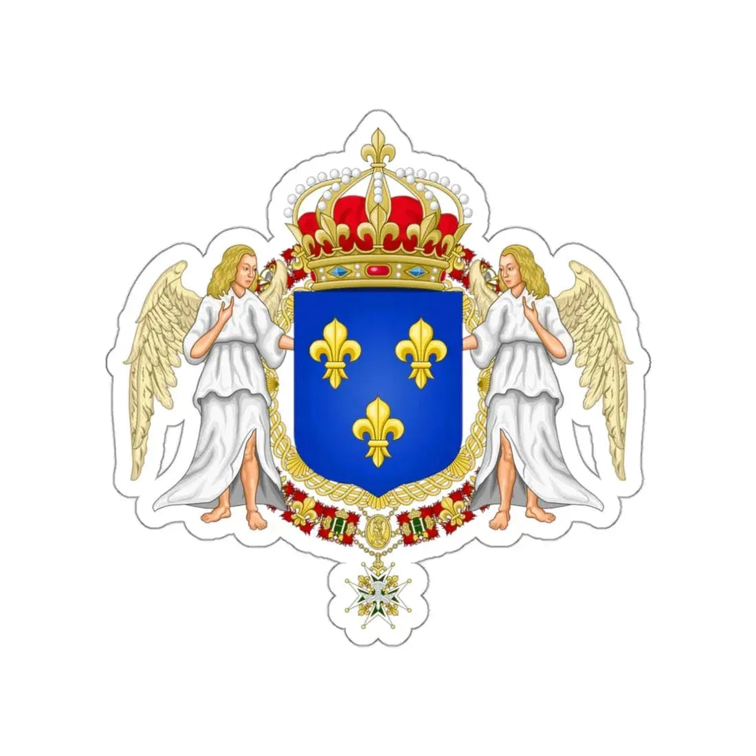 Royal Coat of Arms of France STICKER Vinyl Die-Cut Decal - The Sticker Space