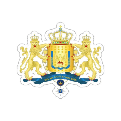 Royal Coat of arms of Haiti (1811–1814) STICKER Vinyl Die-Cut Decal 2 Inch - The Sticker Space