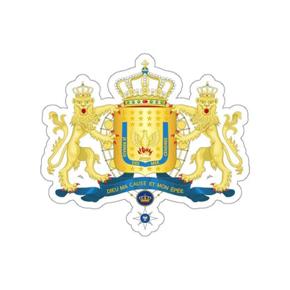 Royal Coat of arms of Haiti (1811–1814) STICKER Vinyl Die-Cut Decal 3 Inch - The Sticker Space