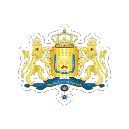 Royal Coat of arms of Haiti (1811–1814) STICKER Vinyl Die-Cut Decal 6 Inch - The Sticker Space