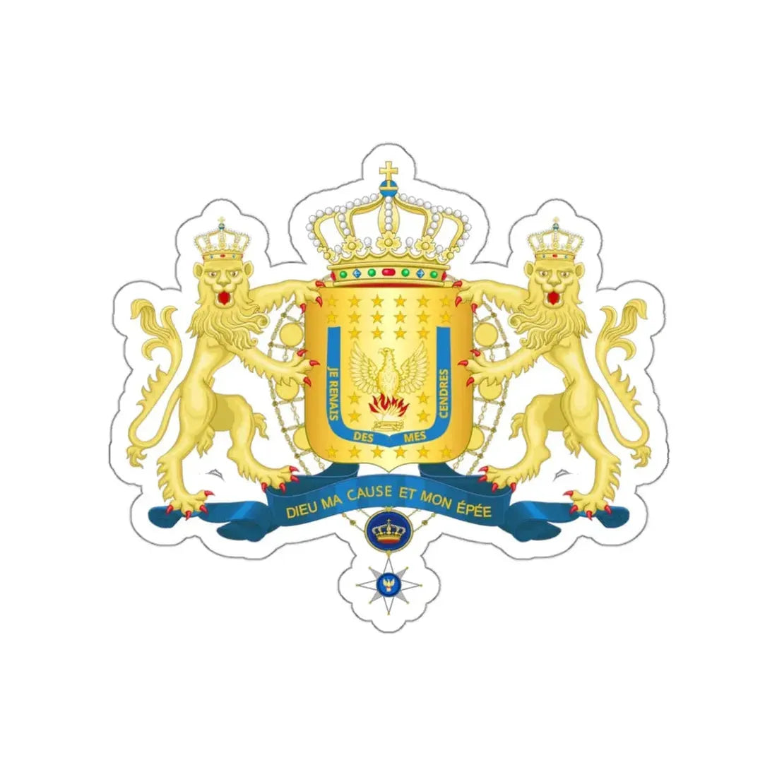 Royal Coat of arms of Haiti (1811–1814) STICKER Vinyl Die-Cut Decal - The Sticker Space