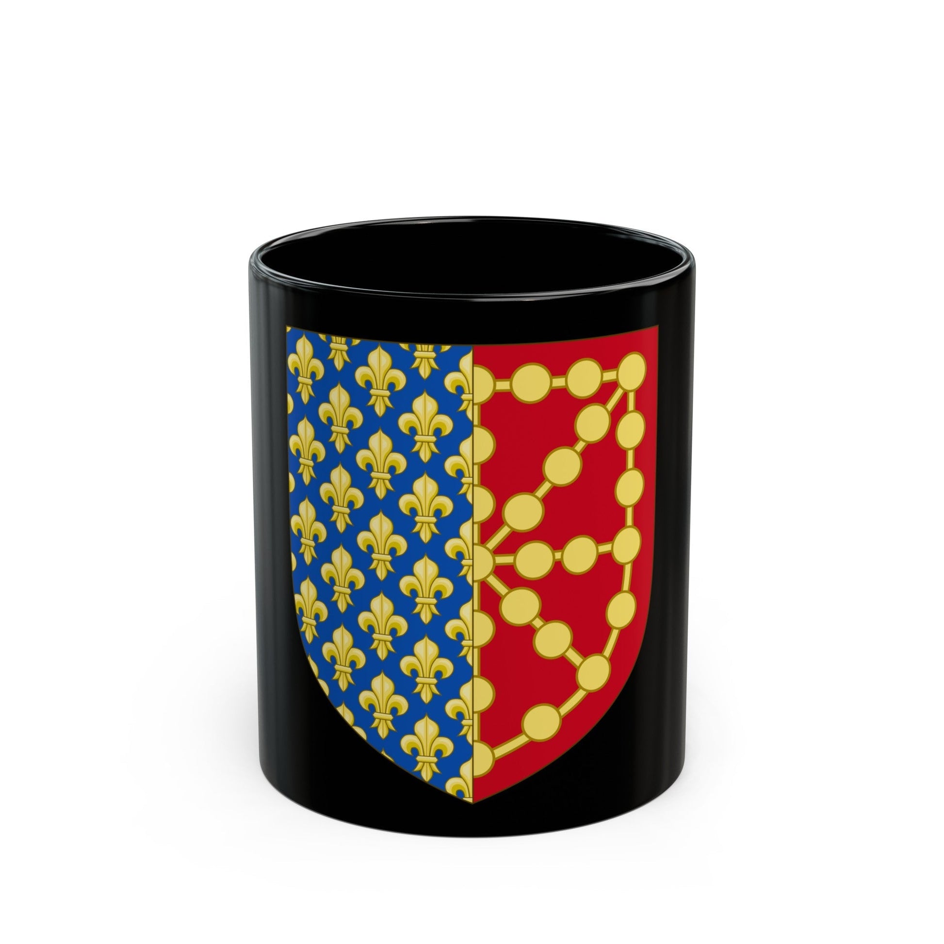 Royal Coat of Arms of Navarre (1285-1328) - Black Coffee Mug-11oz-The Sticker Space