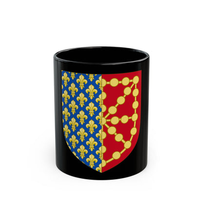 Royal Coat of Arms of Navarre (1285-1328) - Black Coffee Mug-11oz-The Sticker Space