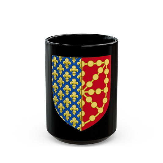 Royal Coat of Arms of Navarre (1285-1328) - Black Coffee Mug-15oz-The Sticker Space